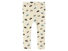 Råhvide leggings med print af biler fra Name It 13240586 summer sand